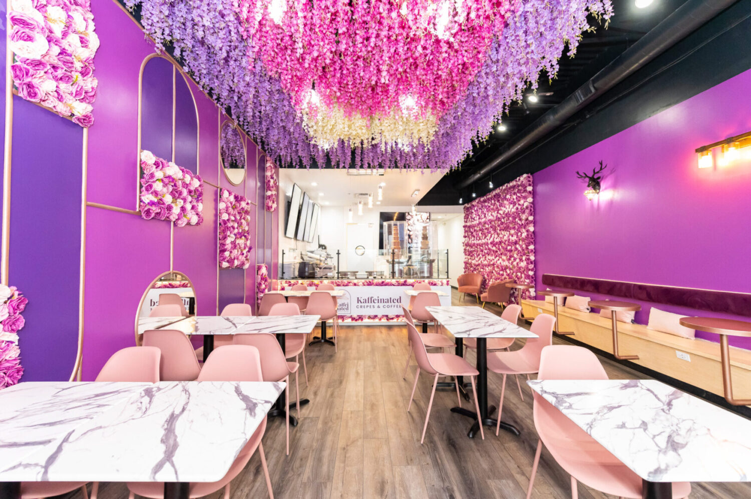 Interior of Kaffienated Crepes and Coffee