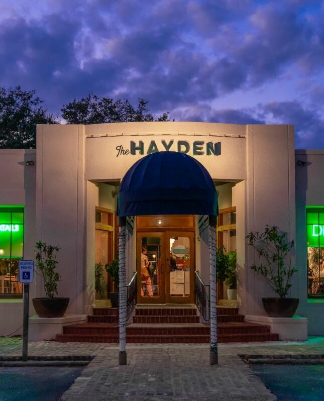 Exterior of The Hayden Restaurant on Broadway Street in San Antonio