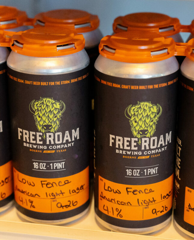 Canned Drink at Free Roam Brewing in Borne Texas