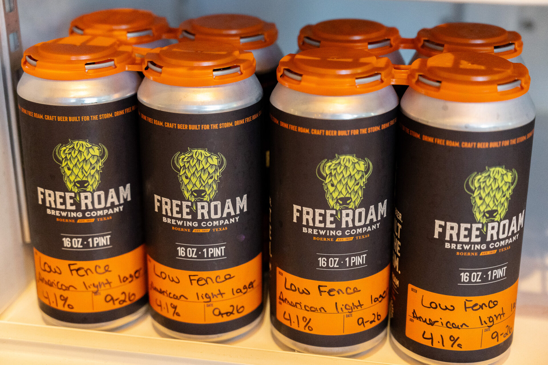 Canned Drink at Free Roam Brewing in Borne Texas