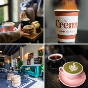 Screenshot of Instagram Grid for Creme Coffee and Social in San Antonio Texas