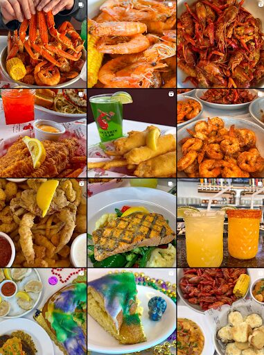 Instagram photo grid for Smashin Crab