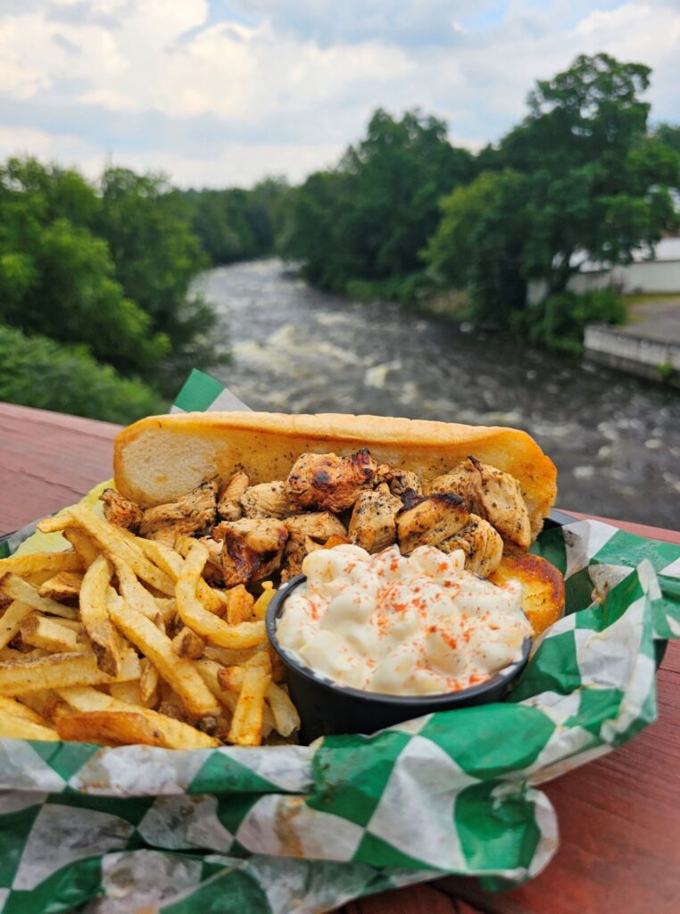 Chicken Spiedie at LD's on the River