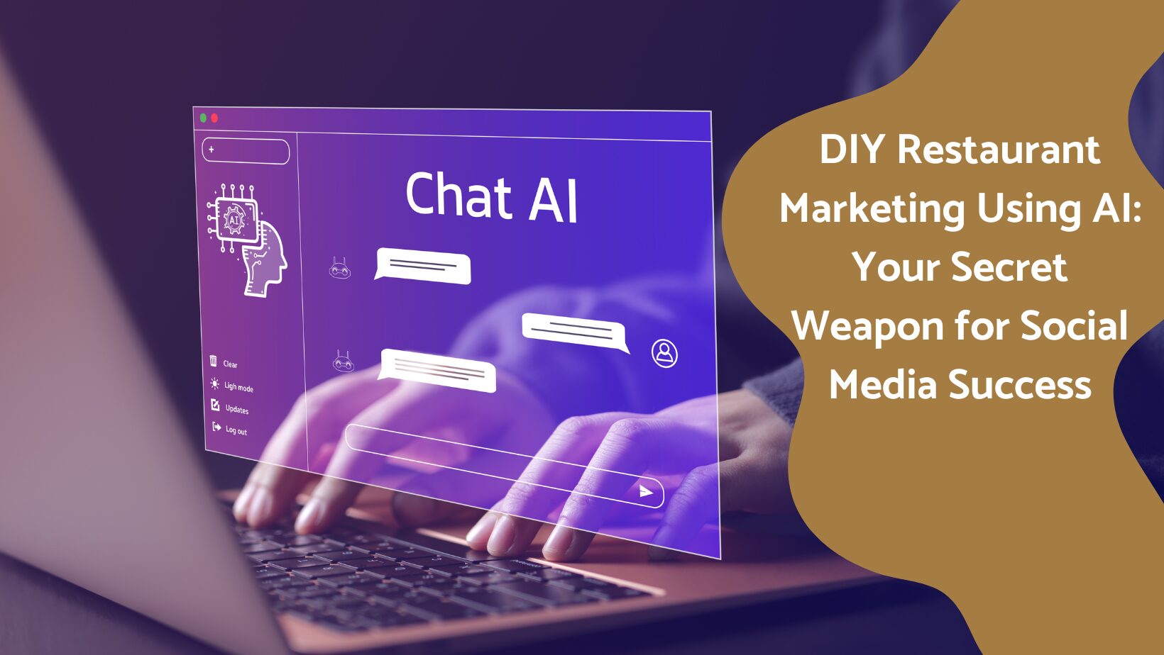 DIY Restaurant Marketing Using AI Graphic