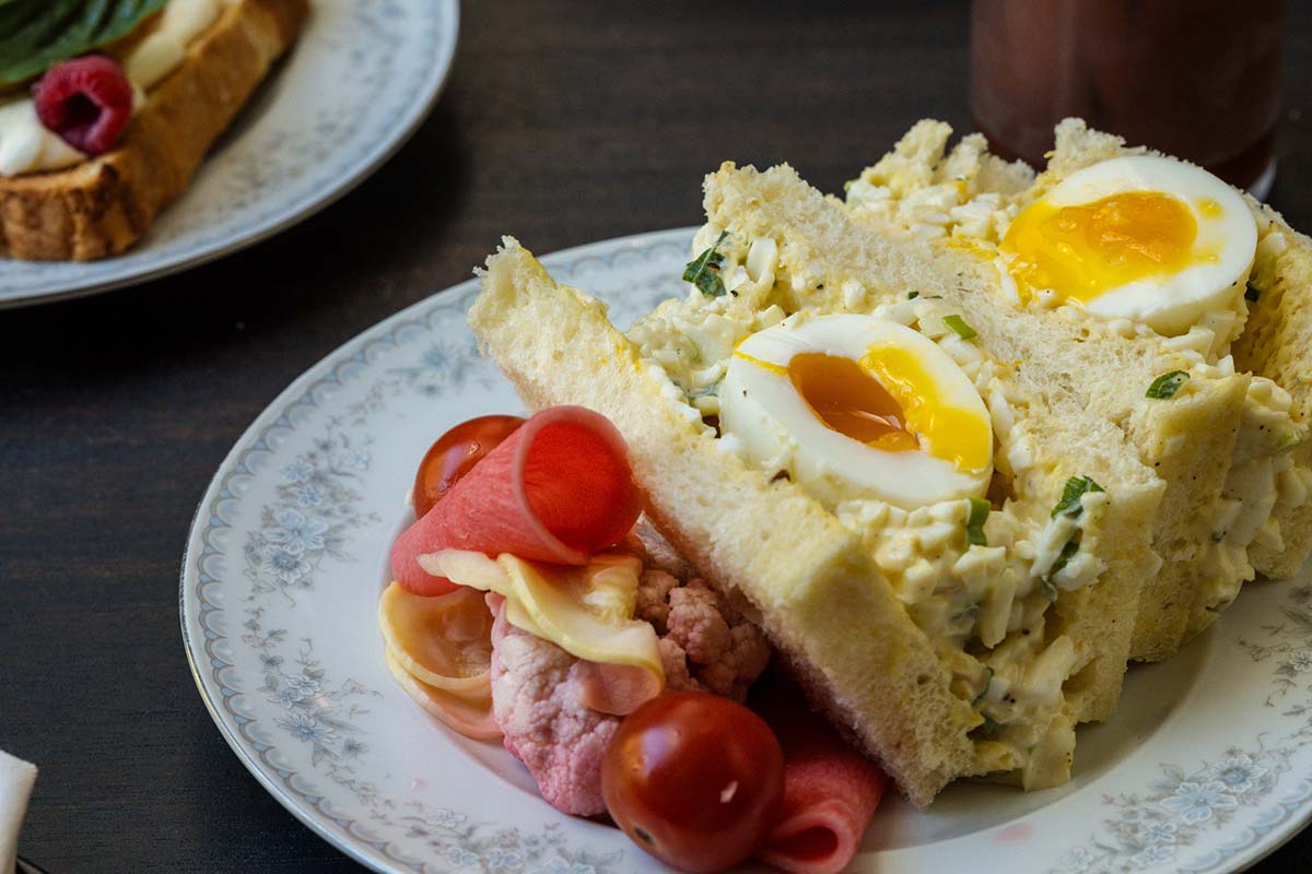 Tokyo Cowboy brunch sandwich with egg Tokyo Cowboy brunch sandwich with egg