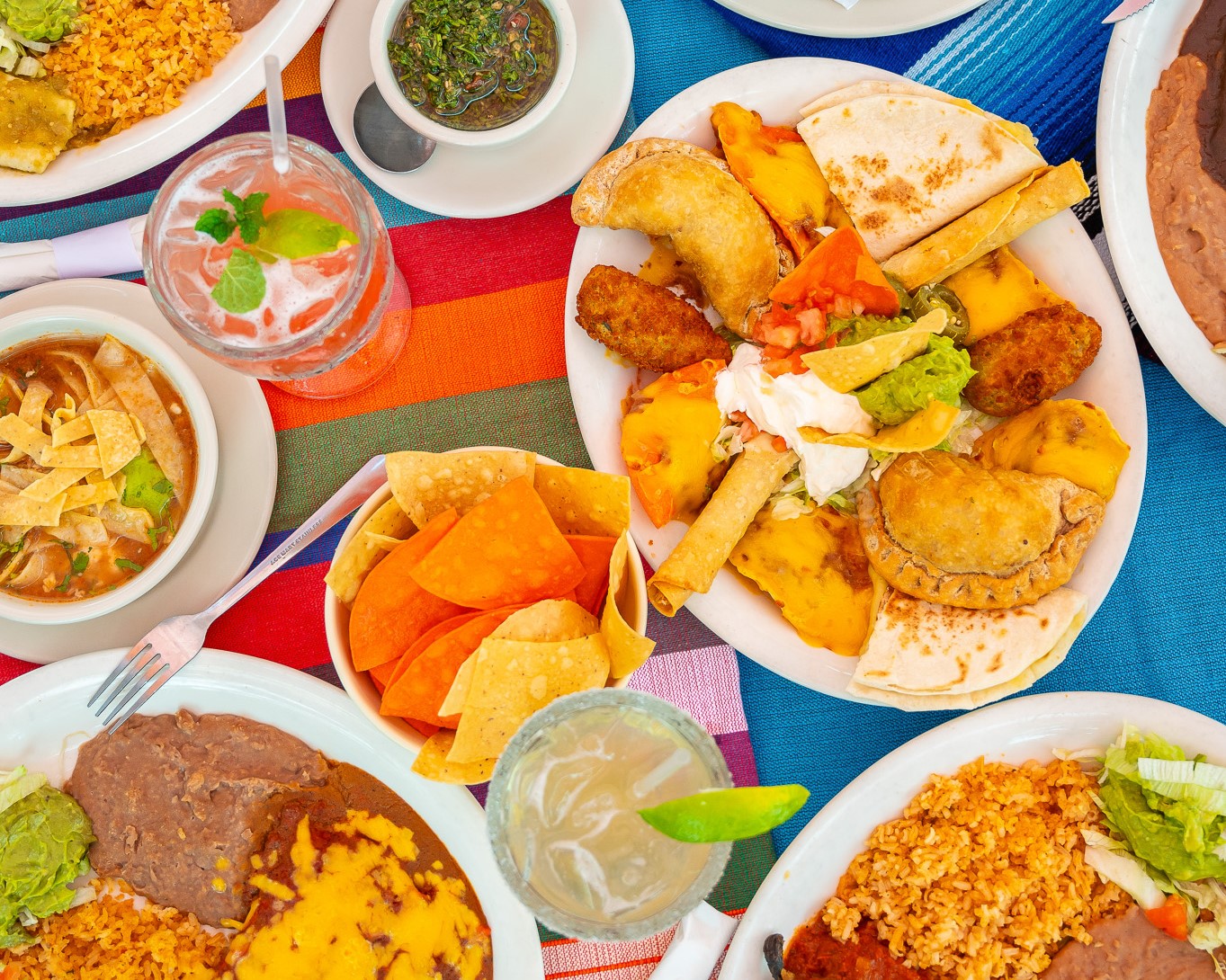 Spread of food at Los Barrios Spread of food at Los Barrios