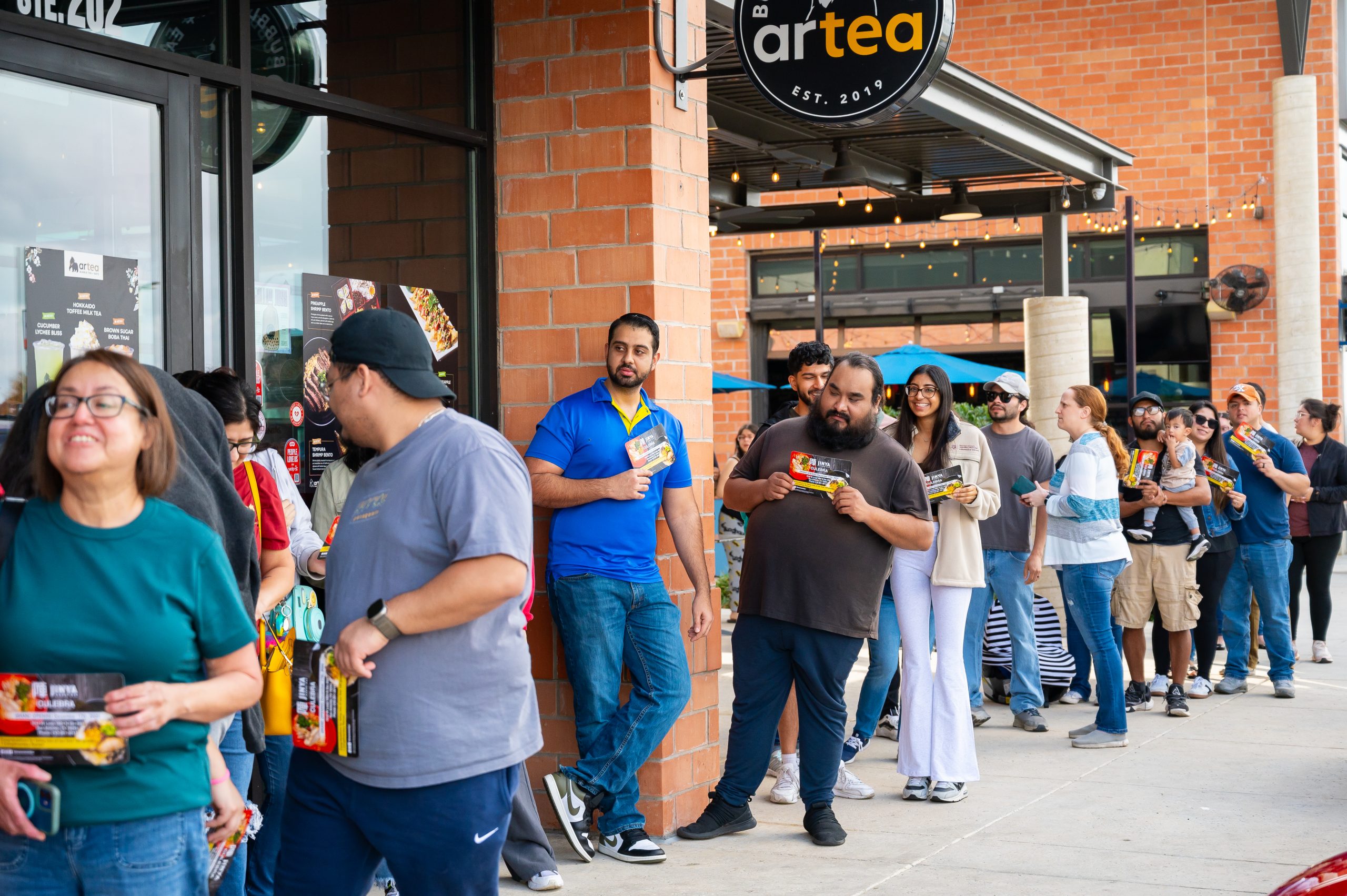 Line for the Grand Opening of JINYA