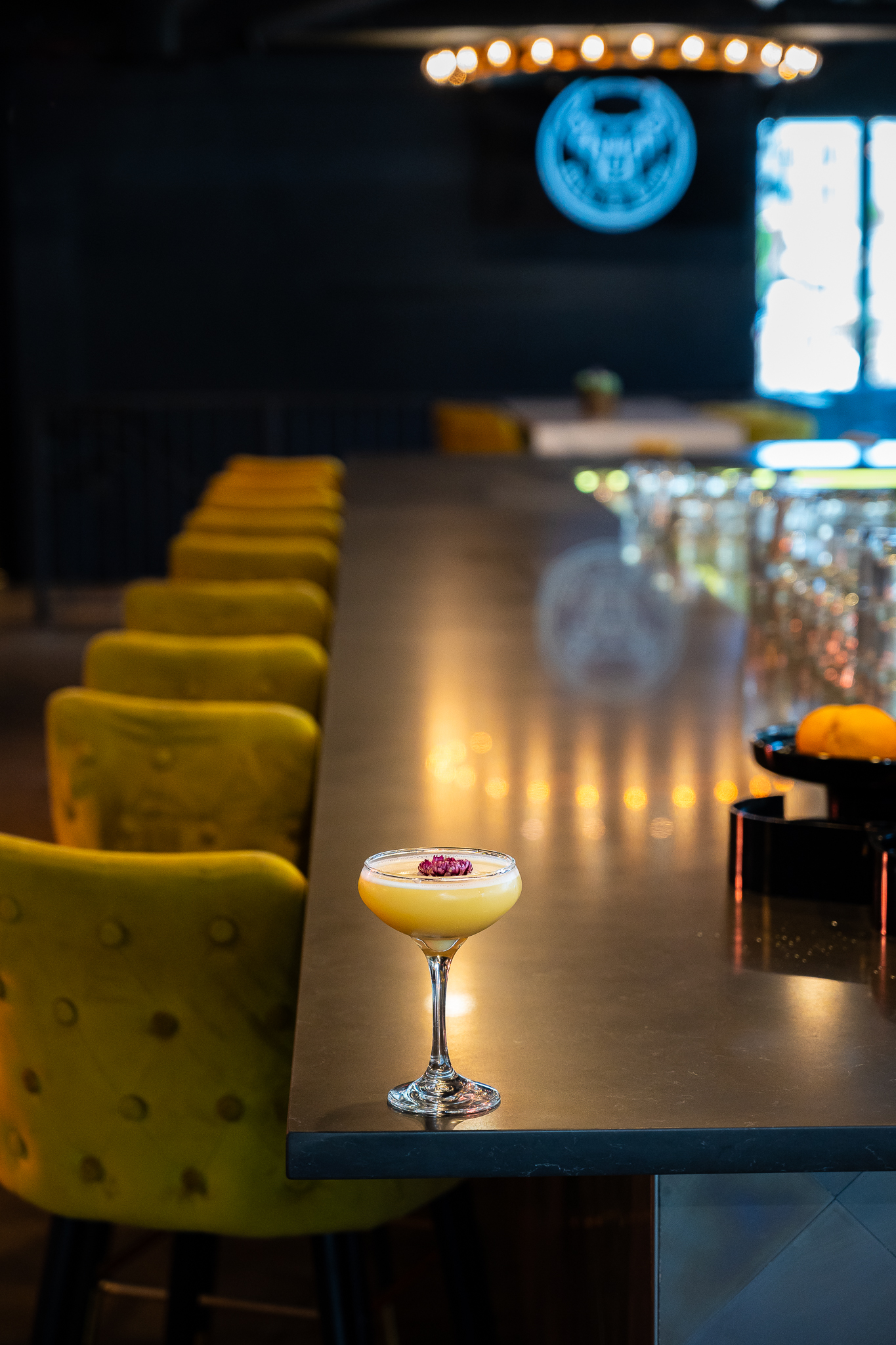 Cocktail at Empty Bar