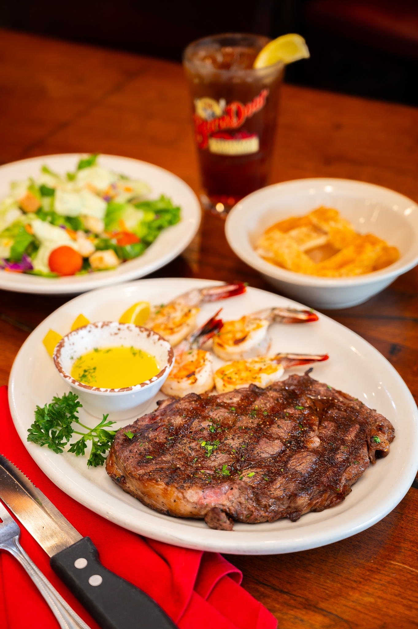 Dinner Spread at The Barn Door