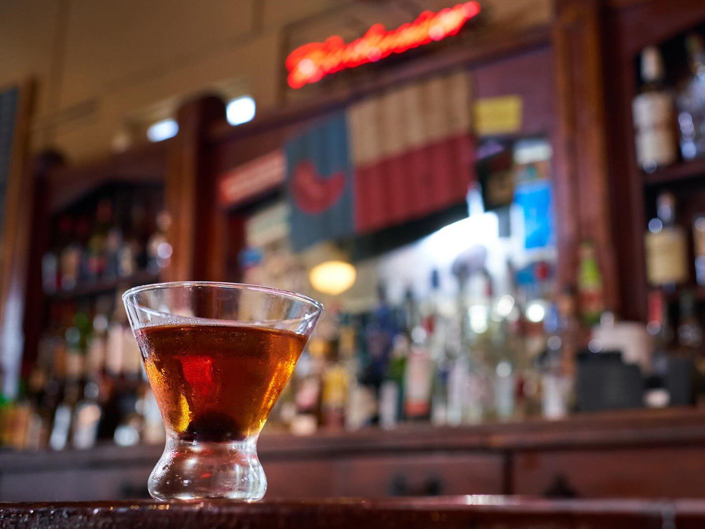 Whisky on the bar at Josephine Street Restaurant