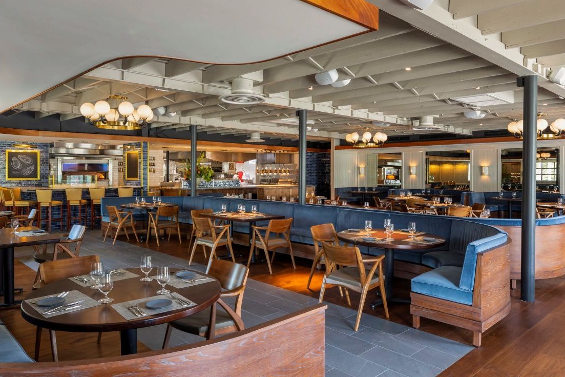 Interior of the Bludorn Restaurant in Houston